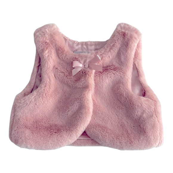 092 The Children's Place Pink Tulle Dress with Vest - Picture 5 of 9